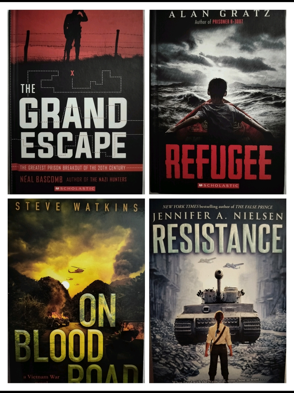 Scholastic 4 Book Bundle Fiction Action Adventure Historical War Military Age 8+